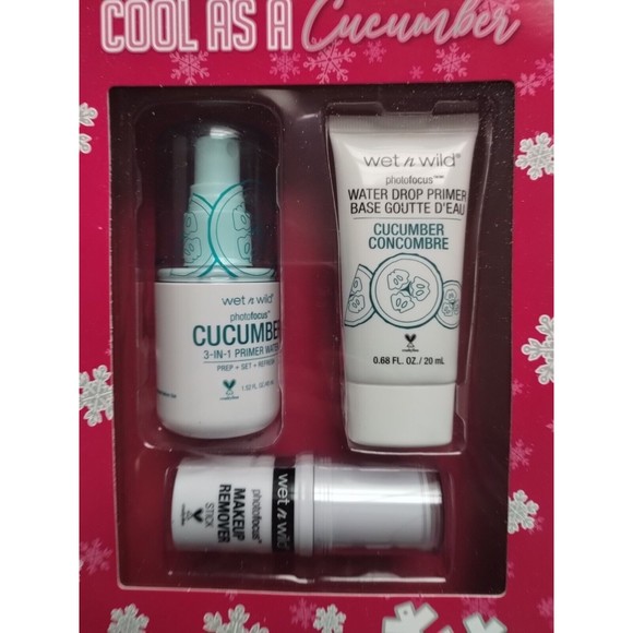 Wet N Wild Cool as A Cucumber Gift Set Primer Makeup Remover - Picture 3 of 8